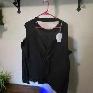 NWT Reversible Cold Should Black Sweater 3X From Fashion Nova